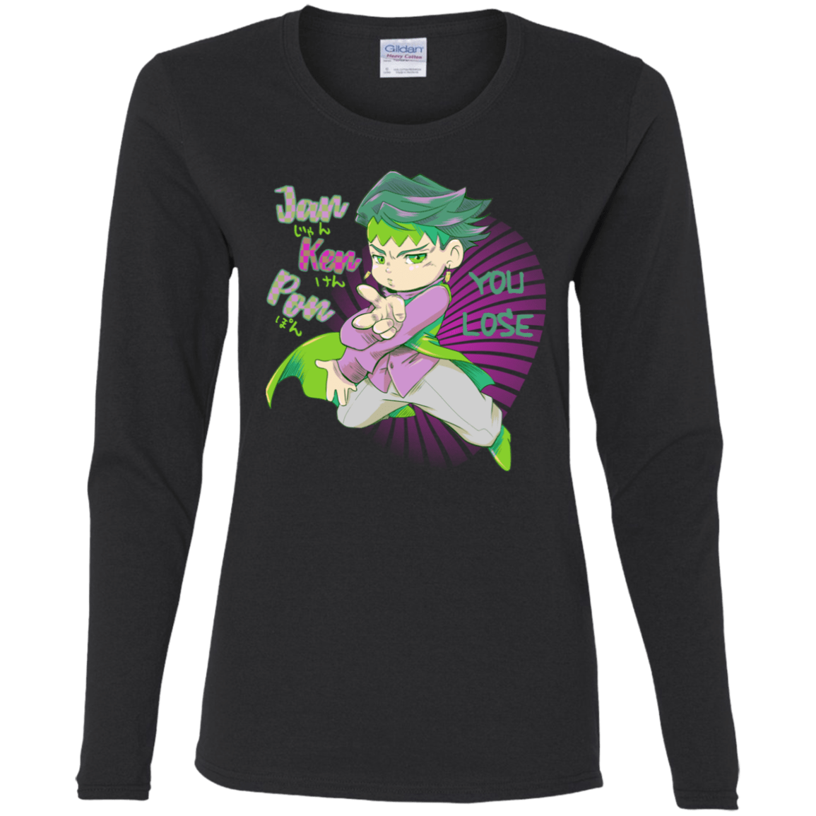 T-Shirts Black / S Rohan Kishibe Women's Long Sleeve T-Shirt