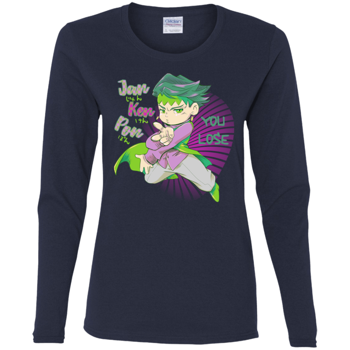 T-Shirts Navy / S Rohan Kishibe Women's Long Sleeve T-Shirt