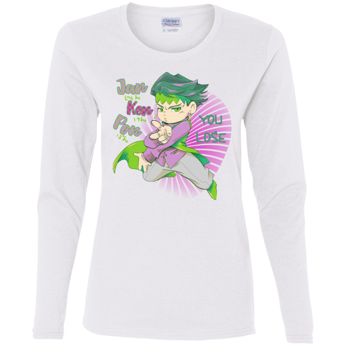 T-Shirts White / S Rohan Kishibe Women's Long Sleeve T-Shirt