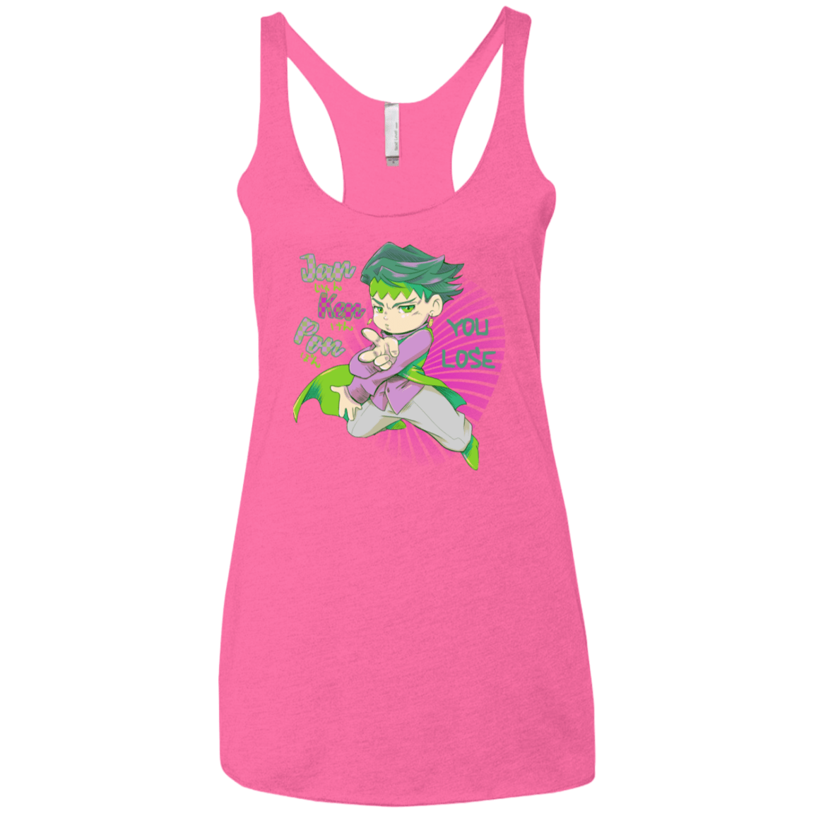T-Shirts Vintage Pink / X-Small Rohan Kishibe Women's Triblend Racerback Tank