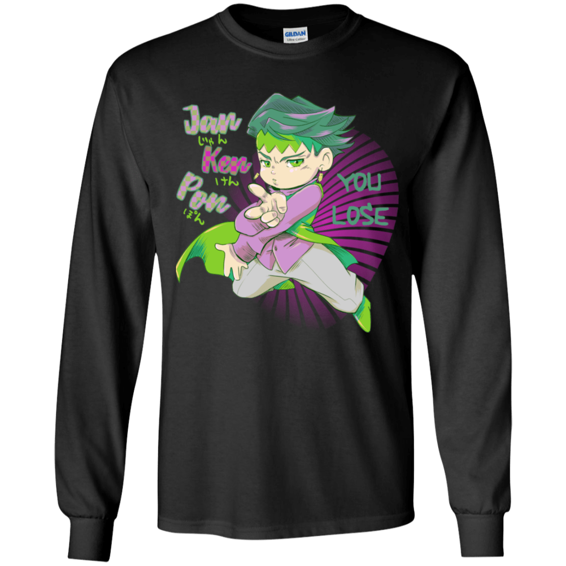 T-Shirts Black / YS Rohan Kishibe Youth Long Sleeve T-Shirt