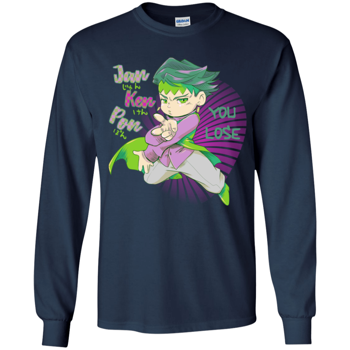 T-Shirts Navy / YS Rohan Kishibe Youth Long Sleeve T-Shirt