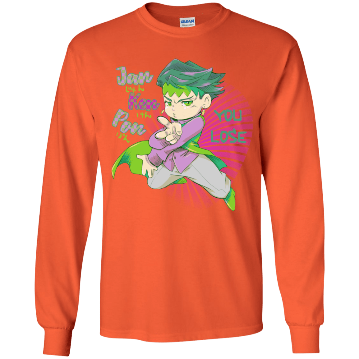 T-Shirts Orange / YS Rohan Kishibe Youth Long Sleeve T-Shirt