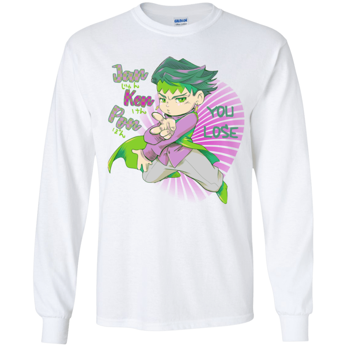 T-Shirts White / YS Rohan Kishibe Youth Long Sleeve T-Shirt