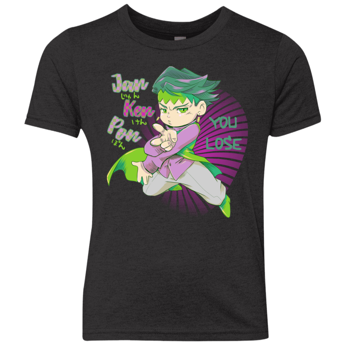 T-Shirts Vintage Black / YXS Rohan Kishibe Youth Triblend T-Shirt