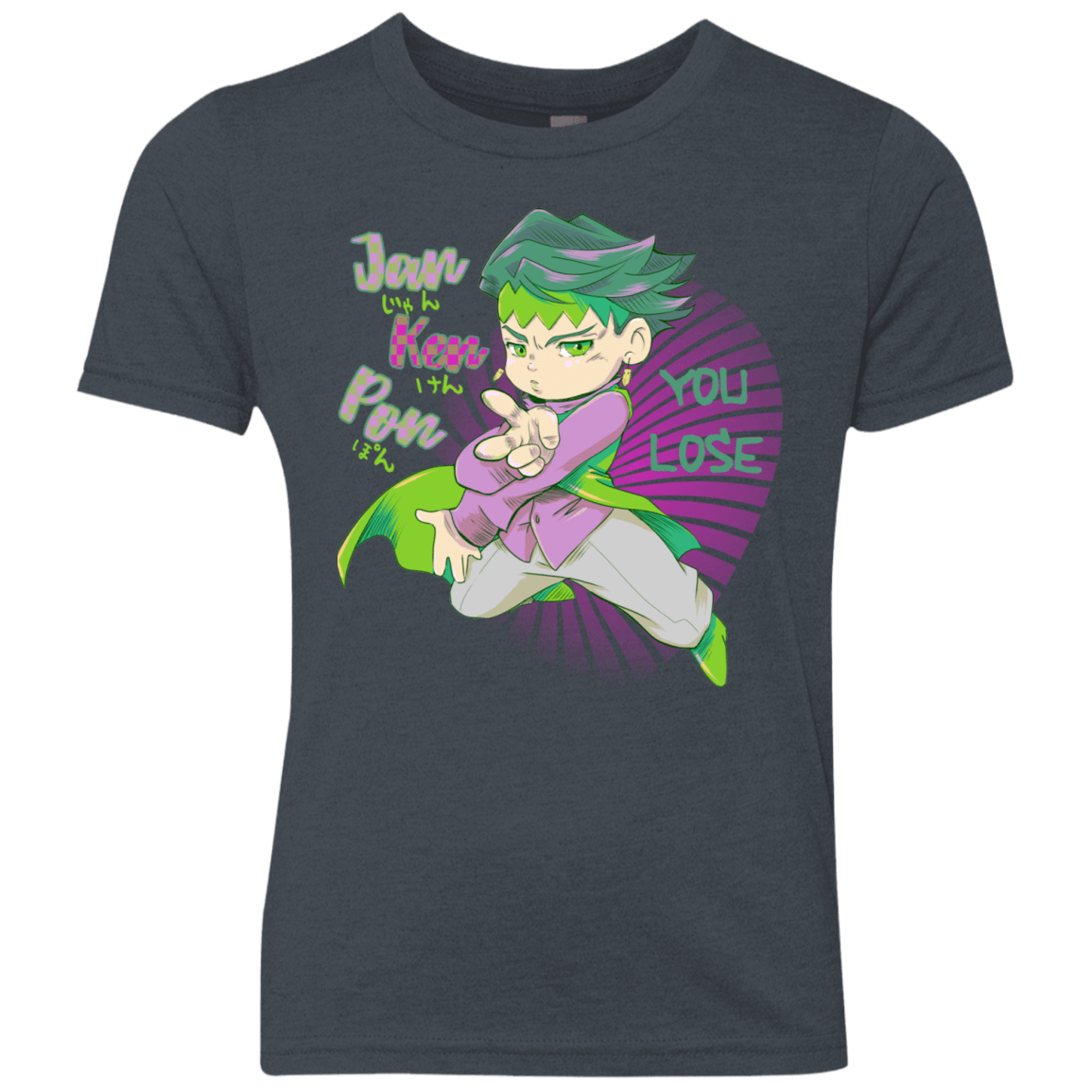 T-Shirts Vintage Navy / YXS Rohan Kishibe Youth Triblend T-Shirt