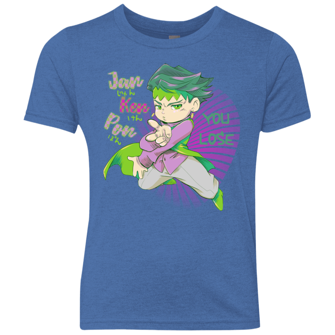 T-Shirts Vintage Royal / YXS Rohan Kishibe Youth Triblend T-Shirt