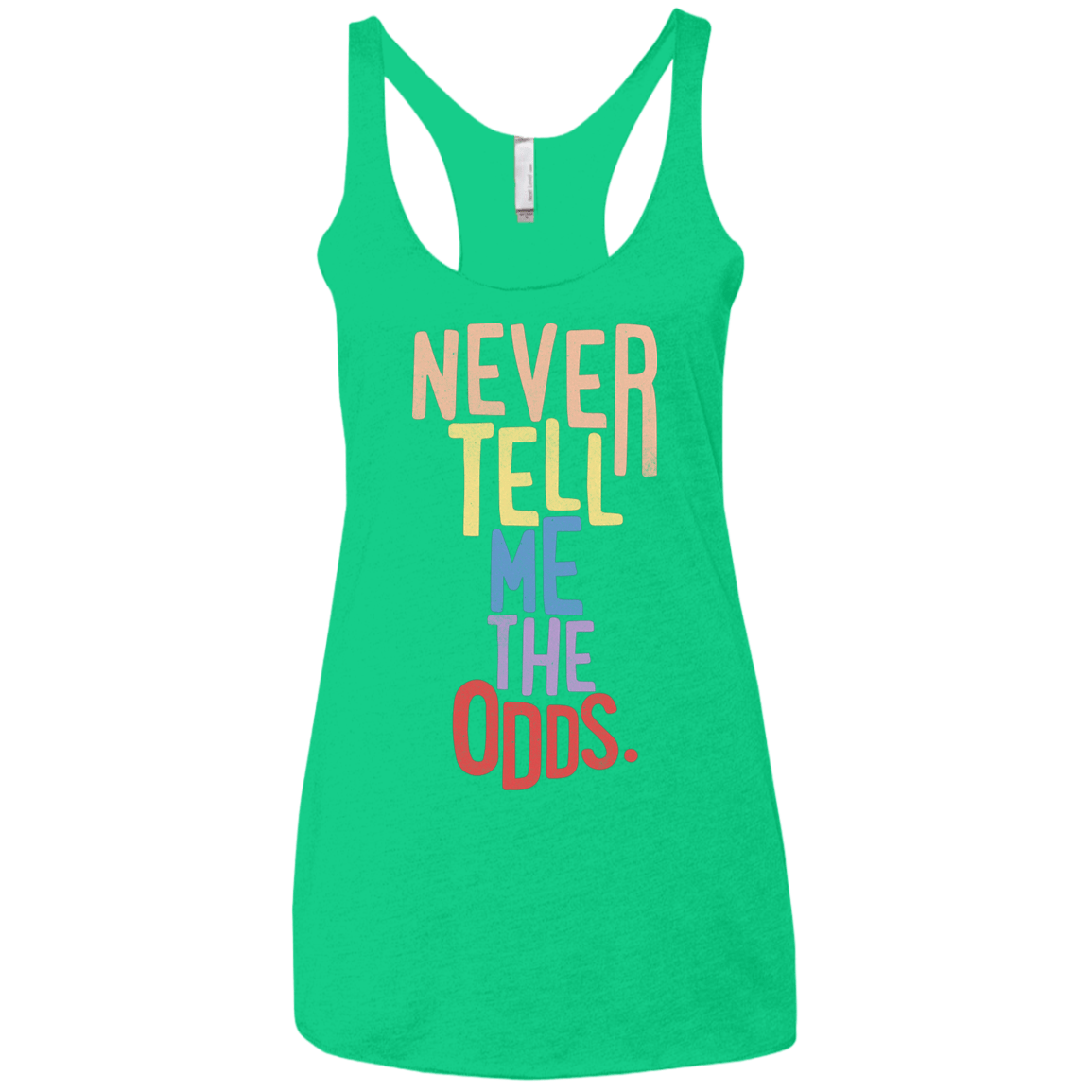 T-Shirts Envy / X-Small Roll the Dice Women's Triblend Racerback Tank