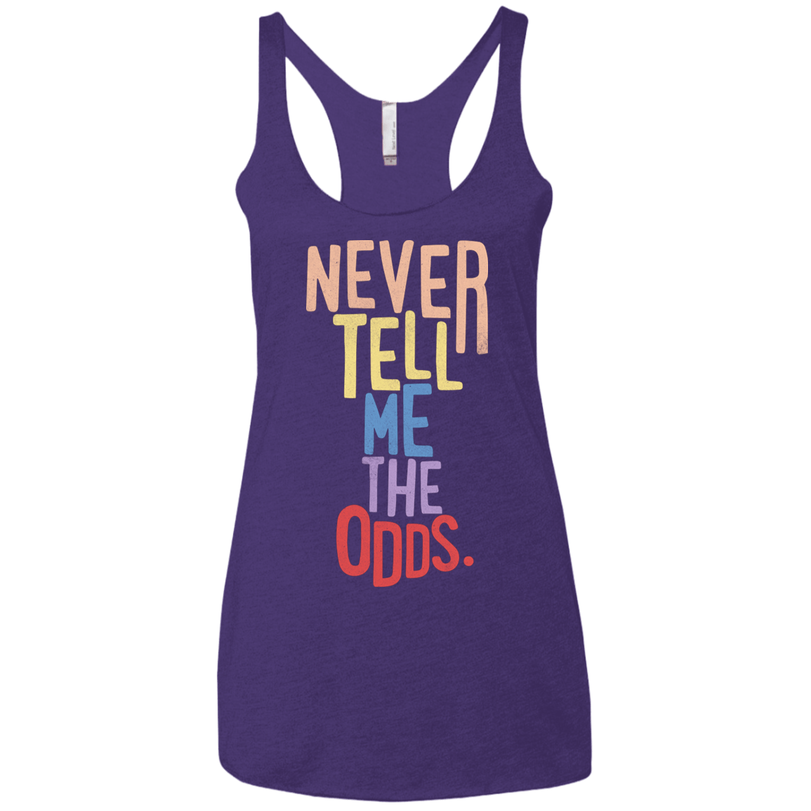 T-Shirts Purple Rush / X-Small Roll the Dice Women's Triblend Racerback Tank