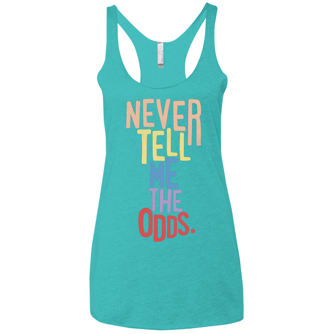 T-Shirts Tahiti Blue / X-Small Roll the Dice Women's Triblend Racerback Tank