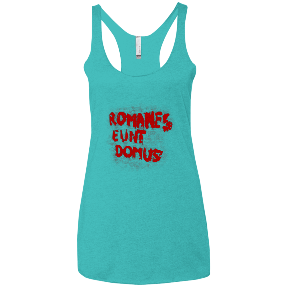 T-Shirts Tahiti Blue / X-Small Romanes eunt Women's Triblend Racerback Tank