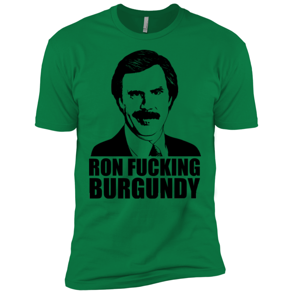 T-Shirts Kelly Green / X-Small Ron Fucking Burgundy Men's Premium T-Shirt