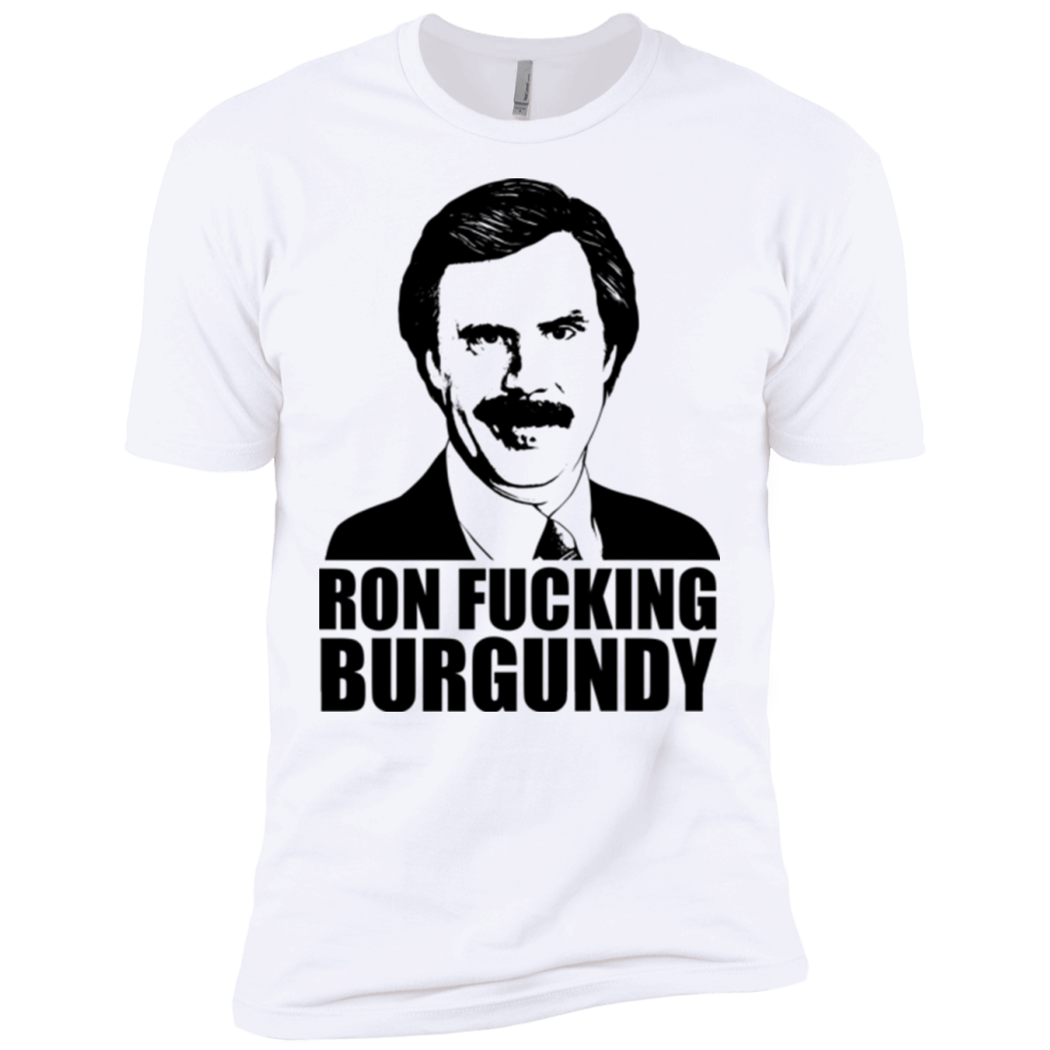T-Shirts White / X-Small Ron Fucking Burgundy Men's Premium T-Shirt