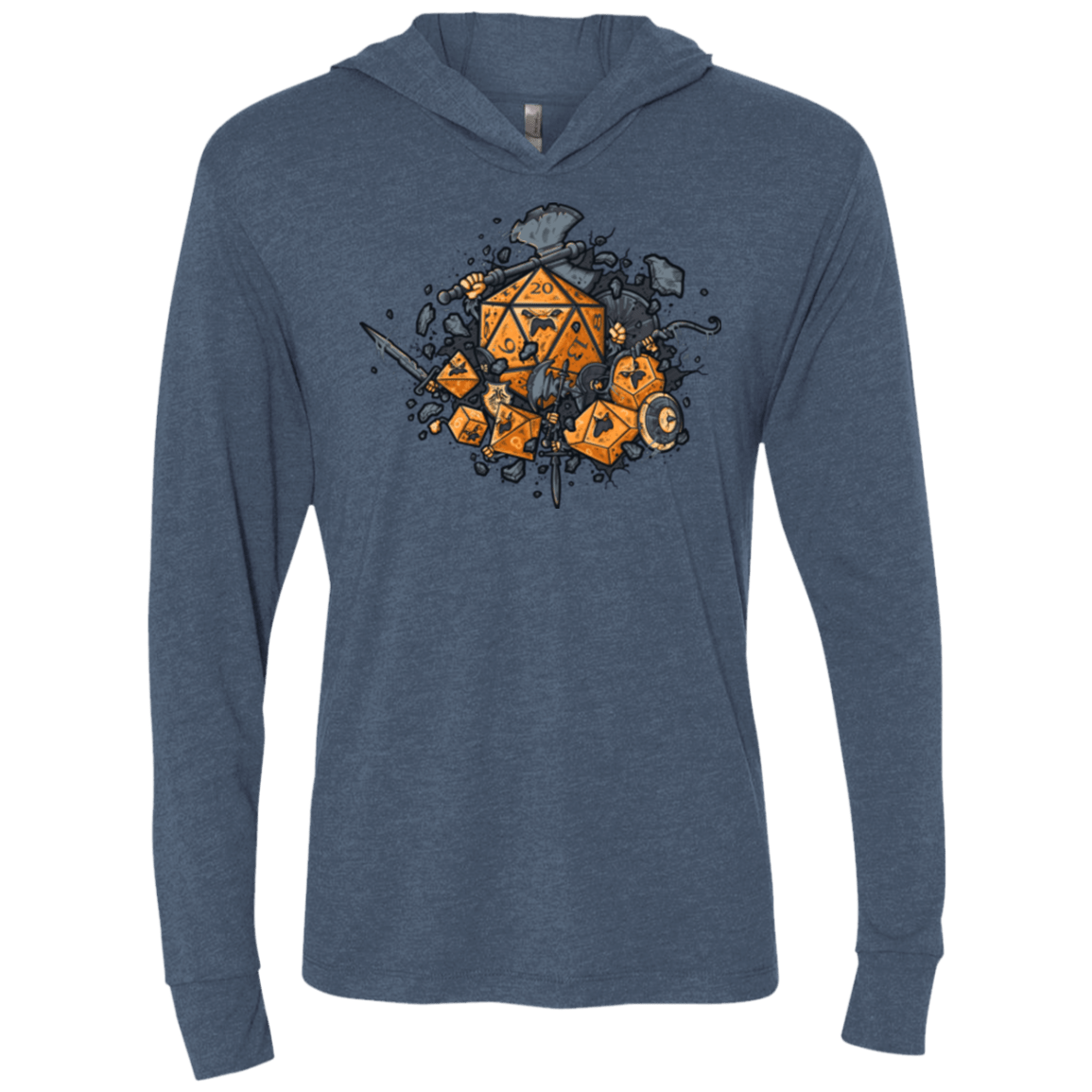 T-Shirts Indigo / X-Small RPG UNITED Triblend Long Sleeve Hoodie Tee