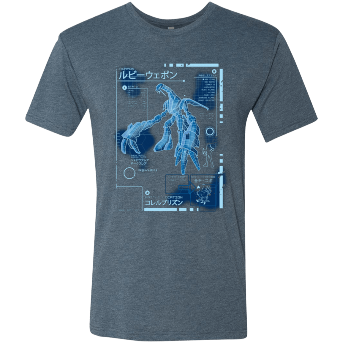 T-Shirts Indigo / Small RUBY BLUEPRINT Men's Triblend T-Shirt
