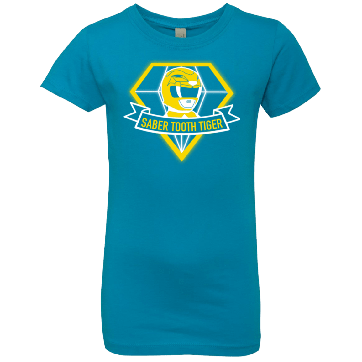 T-Shirts Turquoise / YXS Saber Tooth Tiger Girls Premium T-Shirt
