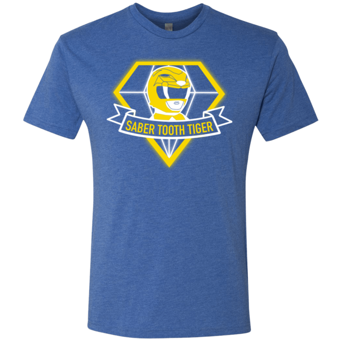 T-Shirts Vintage Royal / Small Saber Tooth Tiger Men's Triblend T-Shirt