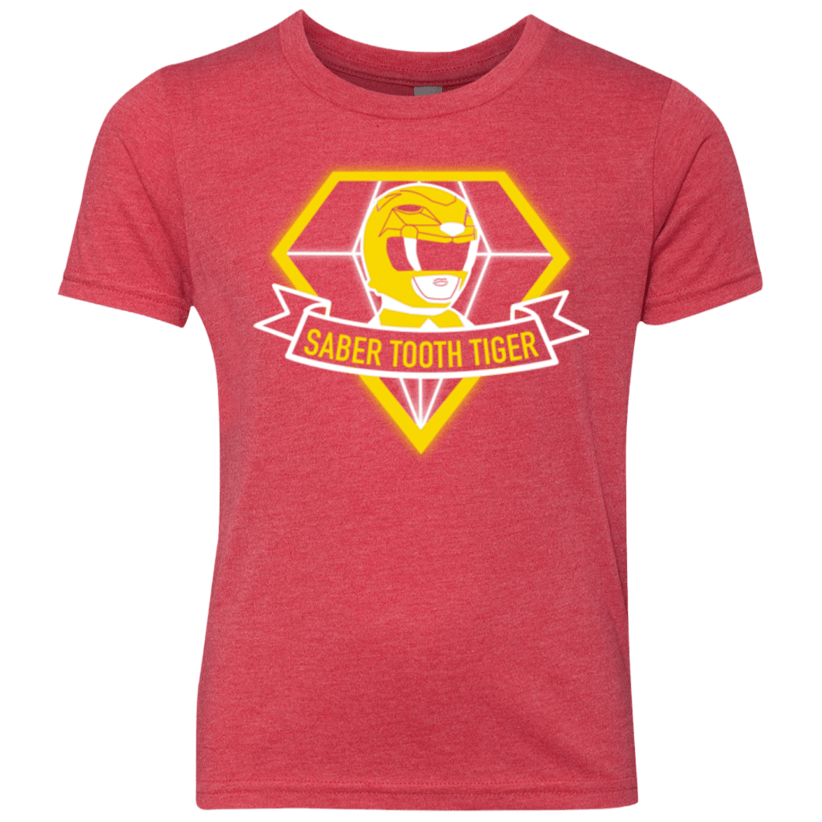 T-Shirts Vintage Red / YXS Saber Tooth Tiger Youth Triblend T-Shirt