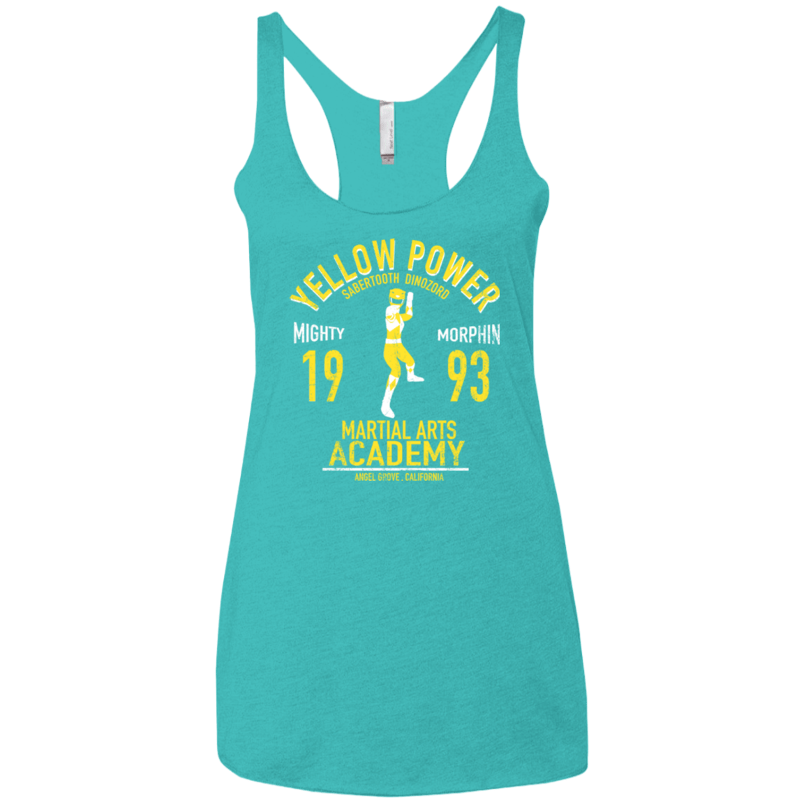 T-Shirts Tahiti Blue / X-Small Sabertooth Ranger Women's Triblend Racerback Tank