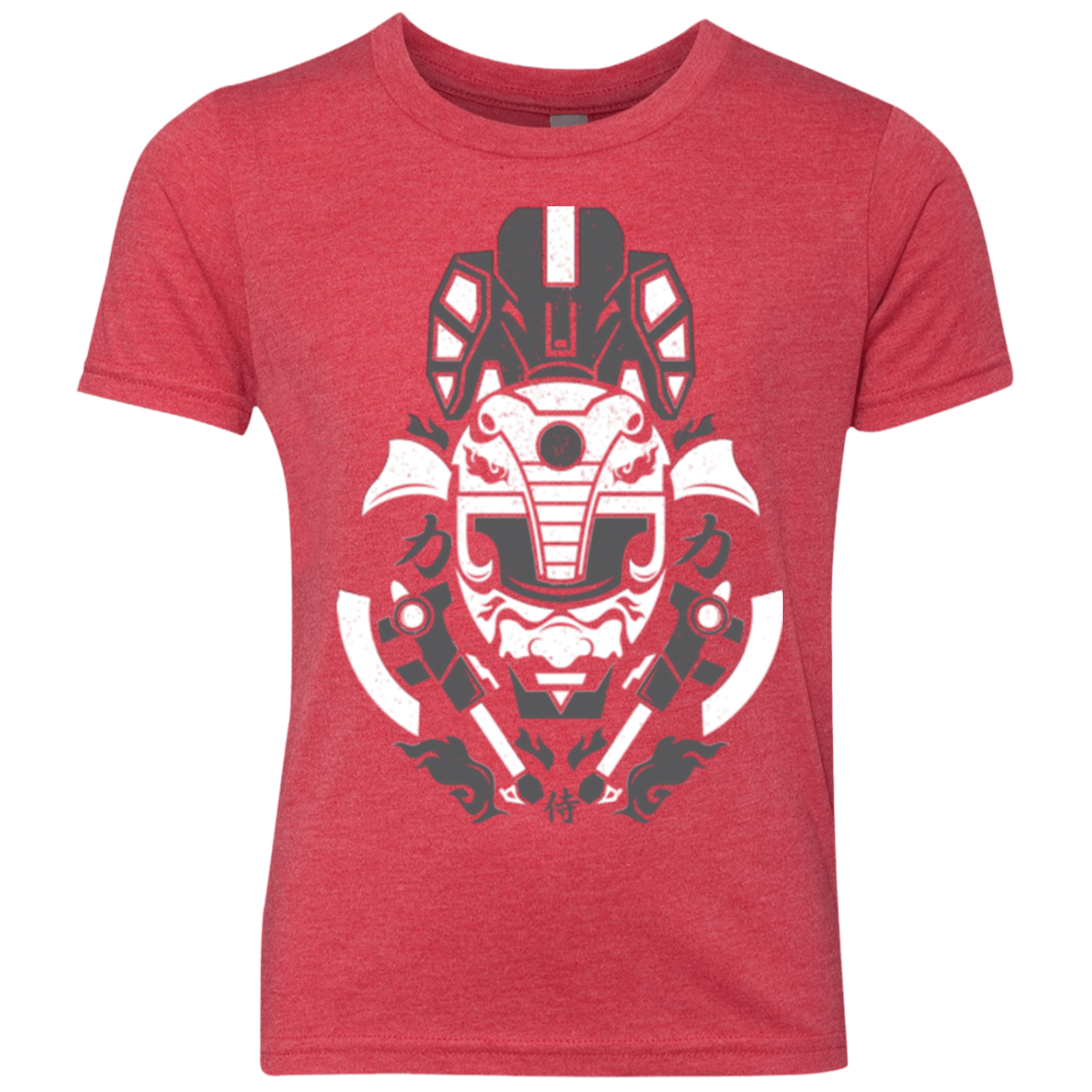 T-Shirts Vintage Red / YXS Samurai Black Ranger Youth Triblend T-Shirt