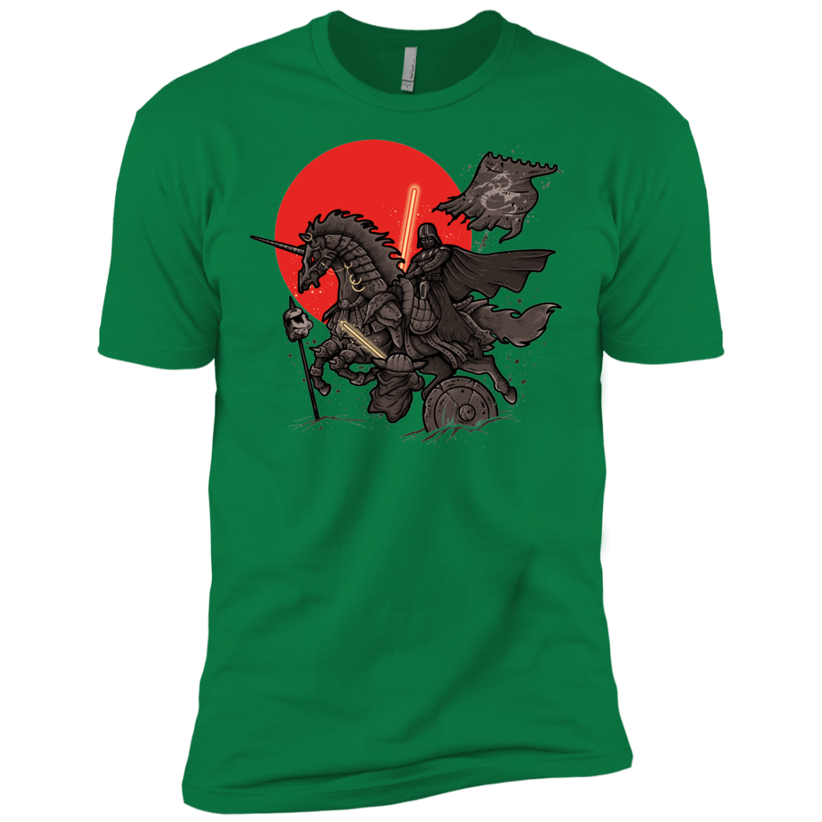 T-Shirts Kelly Green / X-Small SAMURAI GALAXY Men's Premium T-Shirt