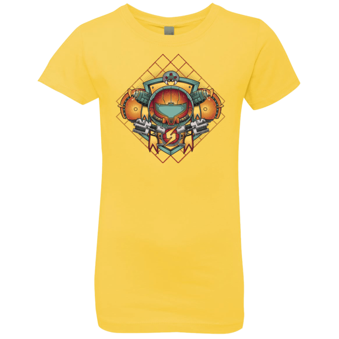 T-Shirts Vibrant Yellow / YXS Samus crest Girls Premium T-Shirt