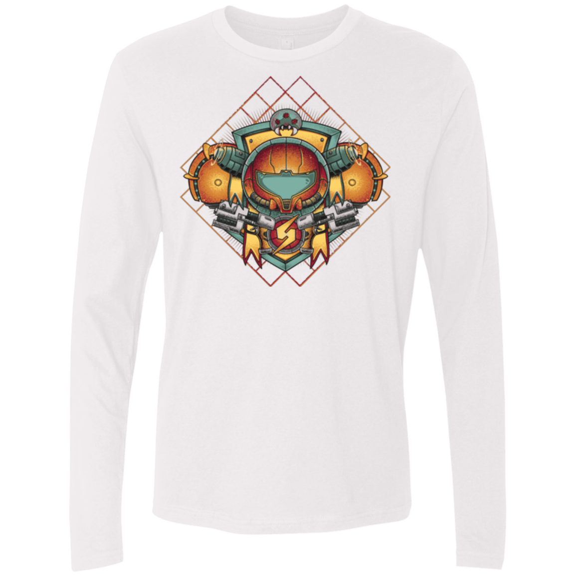 T-Shirts White / Small Samus crest Men's Premium Long Sleeve
