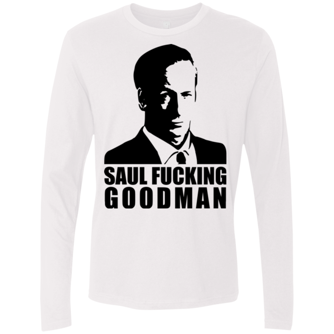 T-Shirts White / Small Saul fucking Goodman Men's Premium Long Sleeve