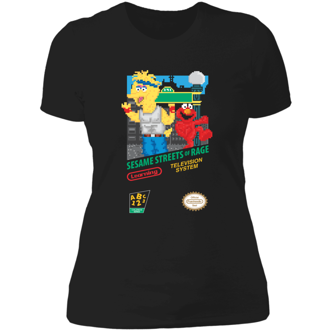 T-Shirts Black / X-Small Sesame Streets of Rage Women's Premium T-Shirt