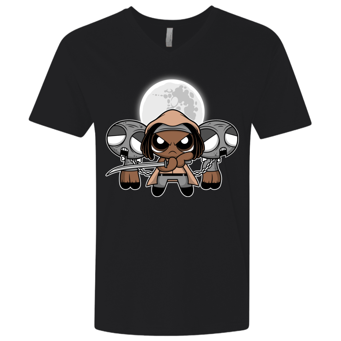 T-Shirts Black / X-Small SHUFFLE AND SLICE AND NOT VERY NICE Men's Premium V-Neck