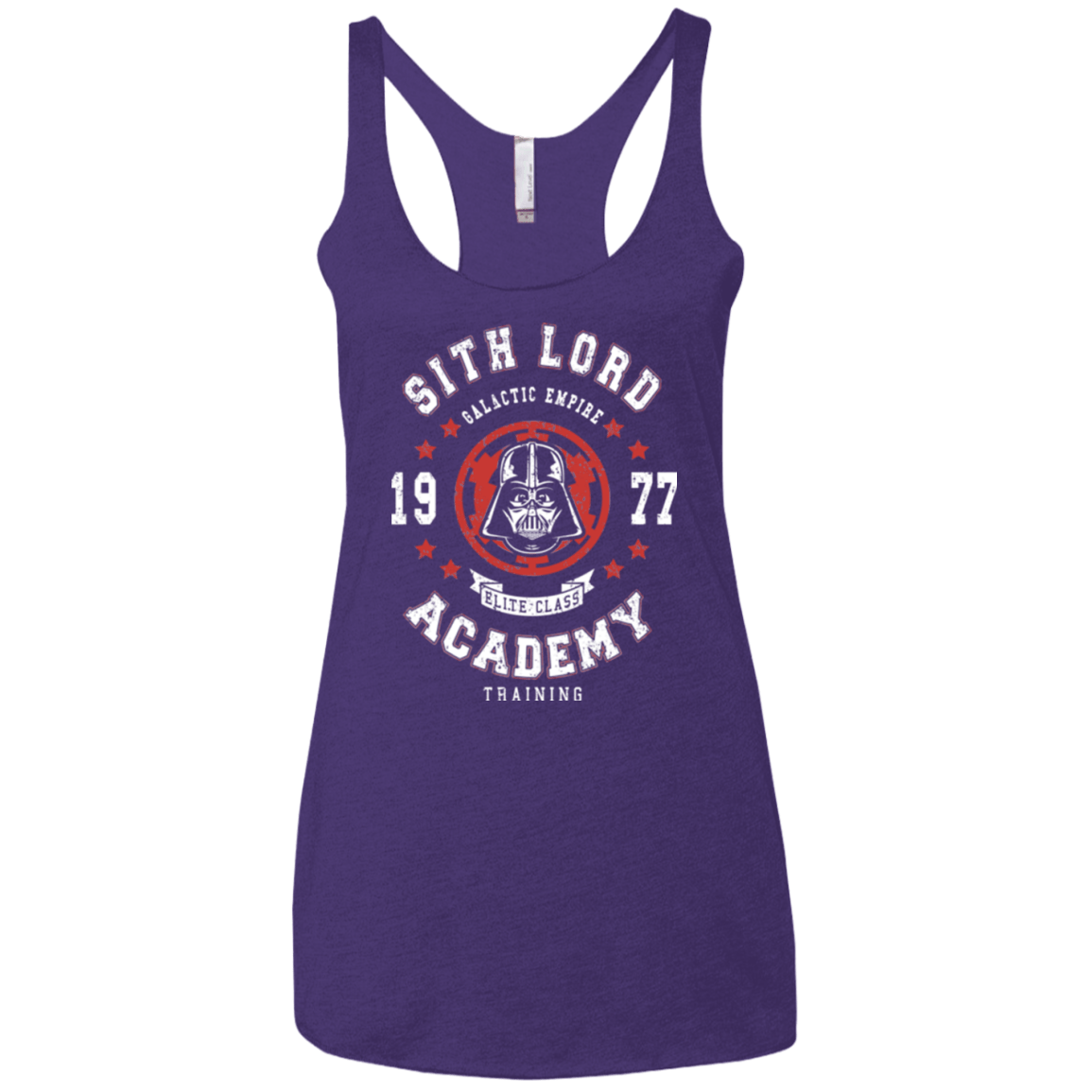 T-Shirts Purple / X-Small Sith Lord Academy 77 Women's Triblend Racerback Tank