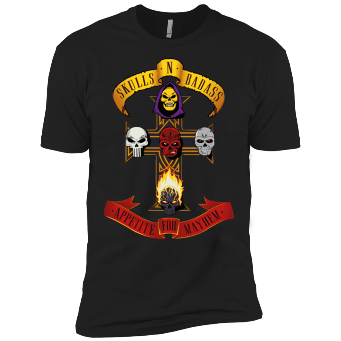 T-Shirts Black / X-Small Skull And Badass Men's Premium T-Shirt