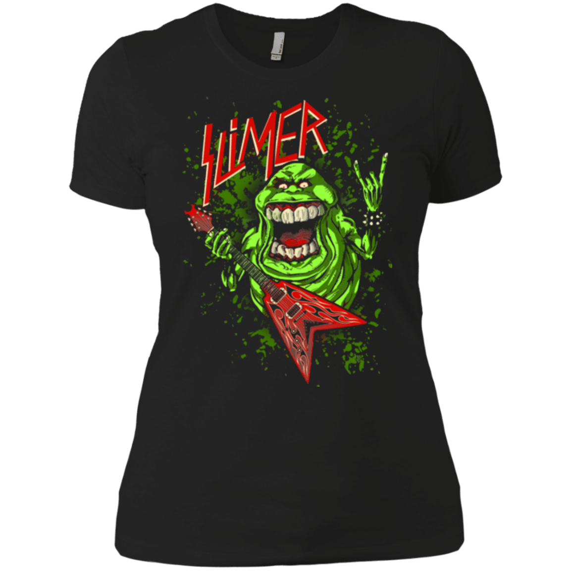 T-Shirts Black / X-Small Slimer Thrashin Mad Women's Premium T-Shirt