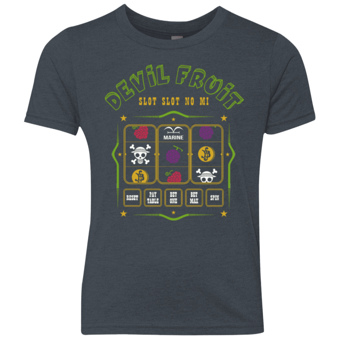 T-Shirts Vintage Navy / YXS Slot slot Youth Triblend T-Shirt