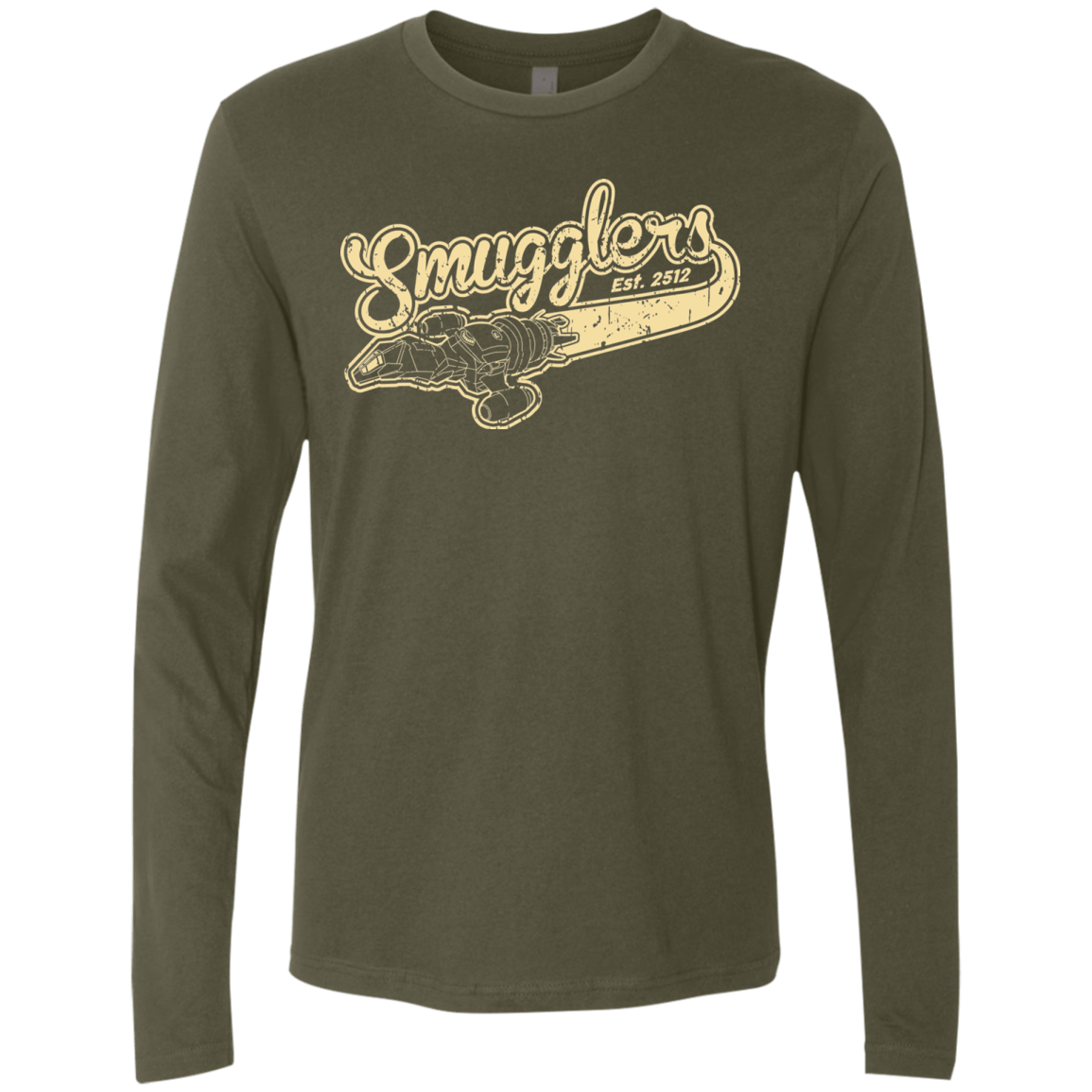 T-Shirts Military Green / Small Smugglers Men's Premium Long Sleeve