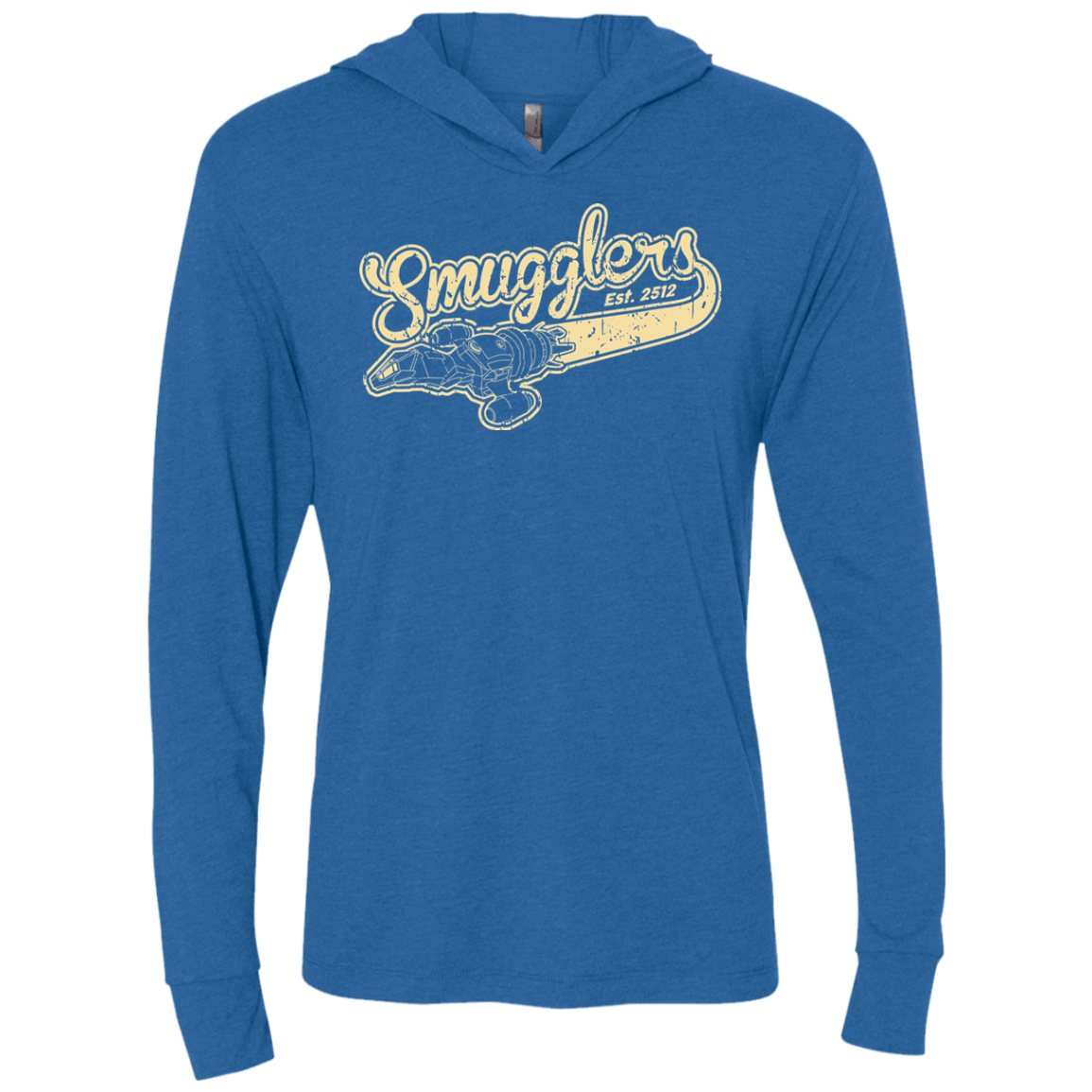 T-Shirts Vintage Royal / X-Small Smugglers Triblend Long Sleeve Hoodie Tee