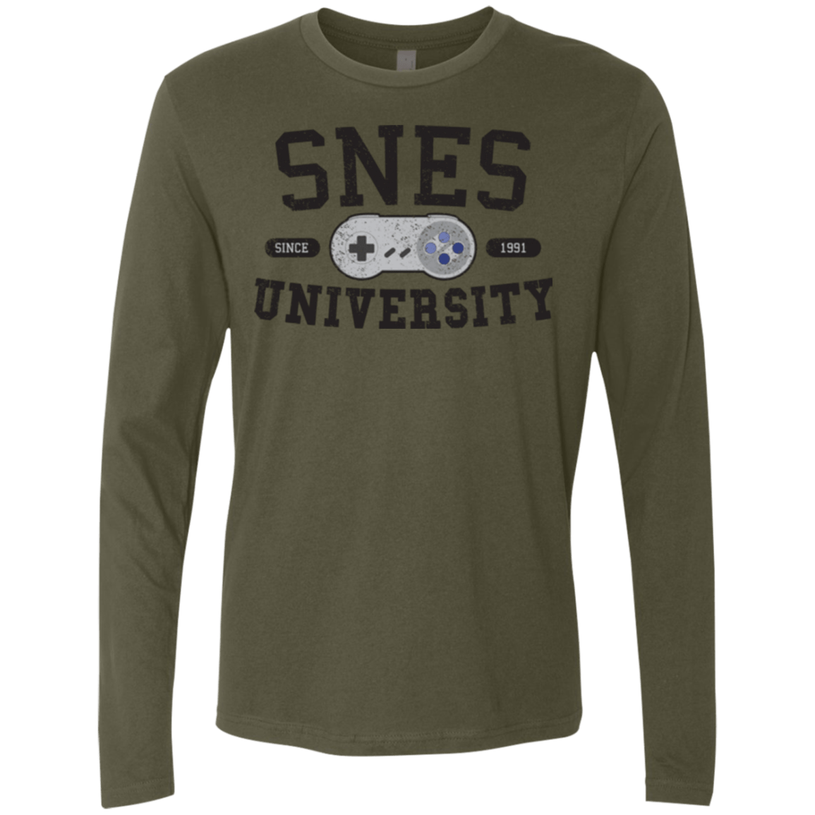 T-Shirts Military Green / Small SNES Men's Premium Long Sleeve