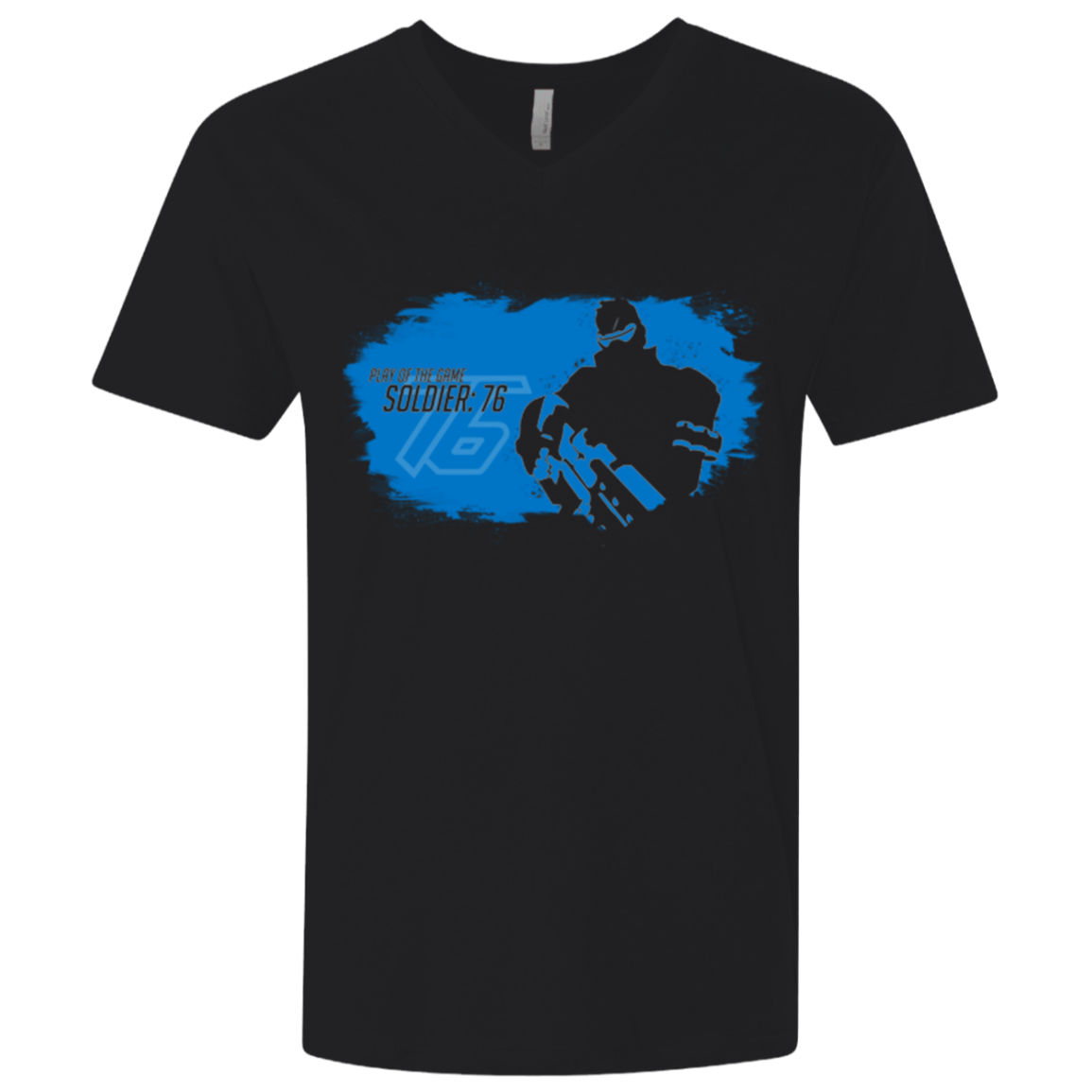 T-Shirts Black / X-Small Soldier 76 Base Men's Premium V-Neck