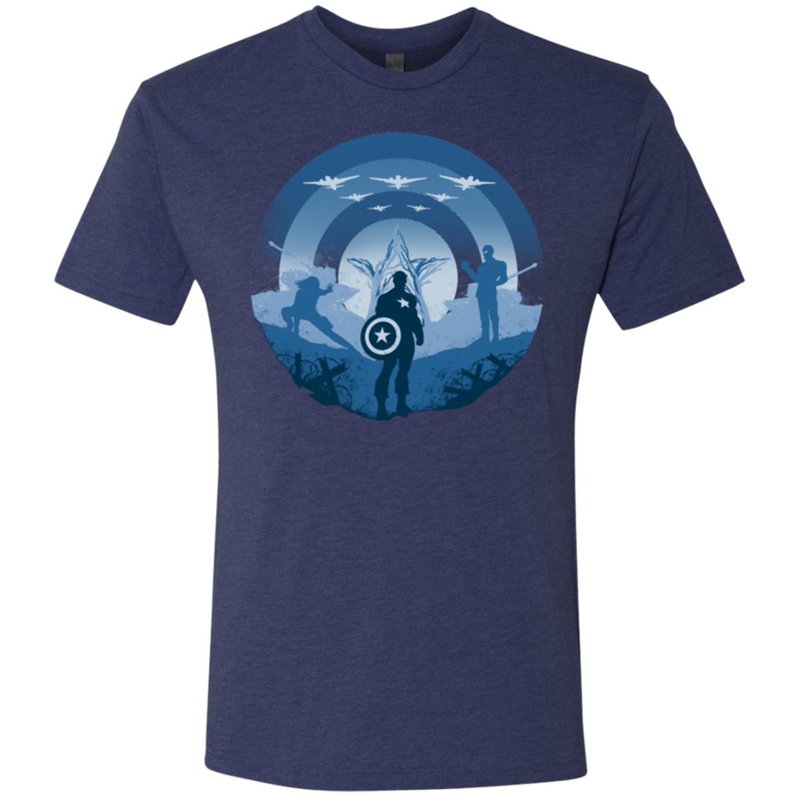 T-Shirts Vintage Navy / Small Soldier of Freedom Men's Triblend T-Shirt