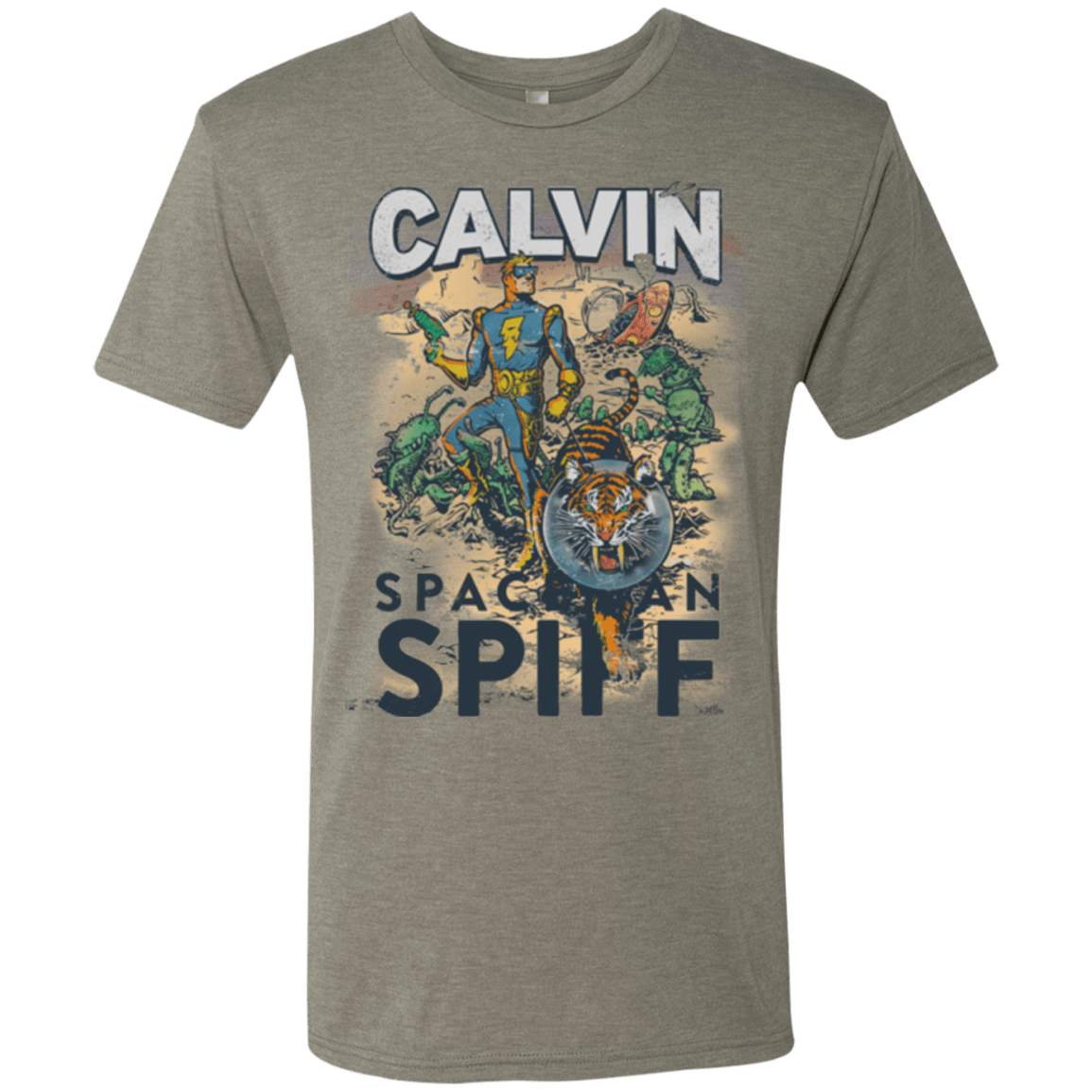 T-Shirts Venetian Grey / Small Spaceman Spiff Men's Triblend T-Shirt