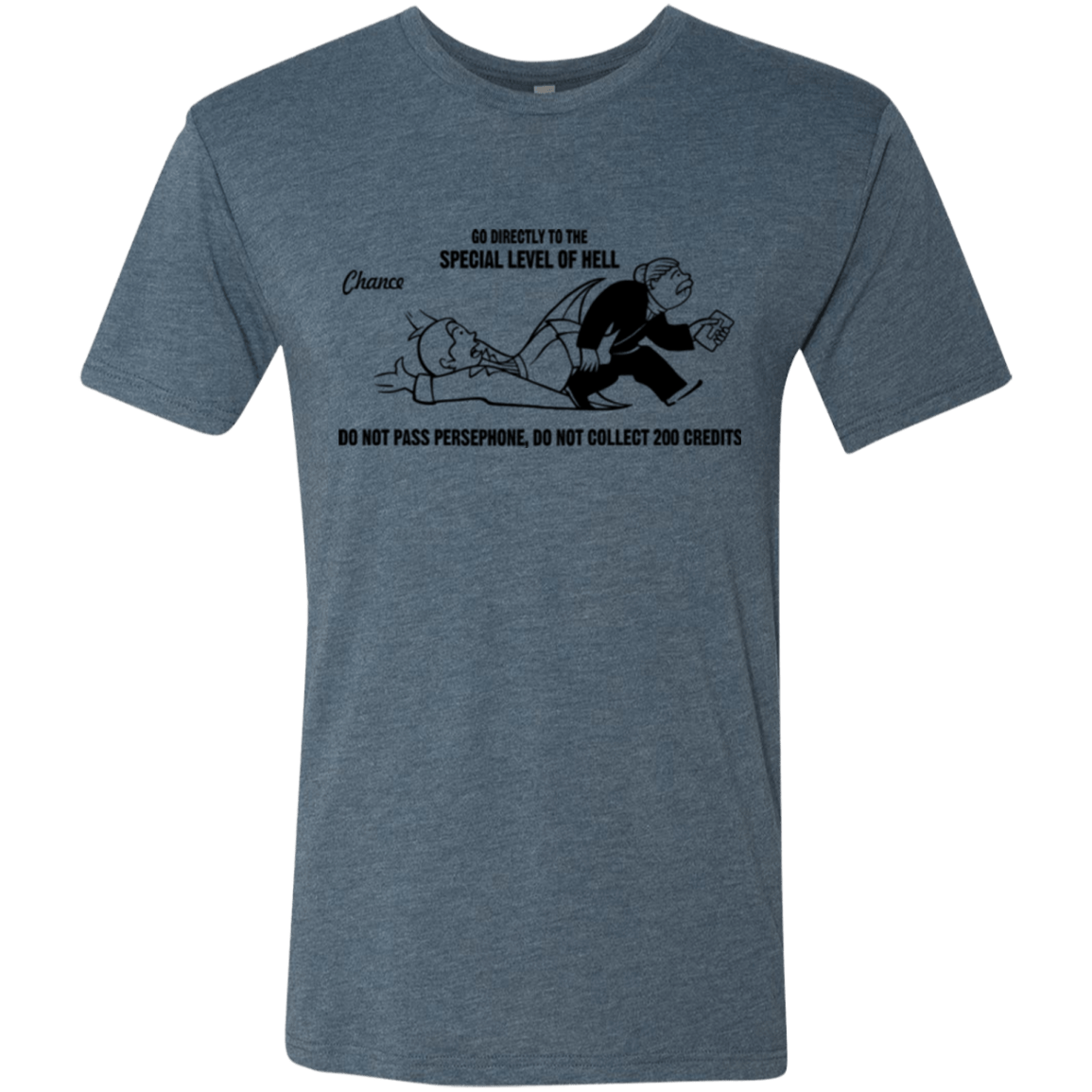 T-Shirts Indigo / Small Special Level of Hell Men's Triblend T-Shirt