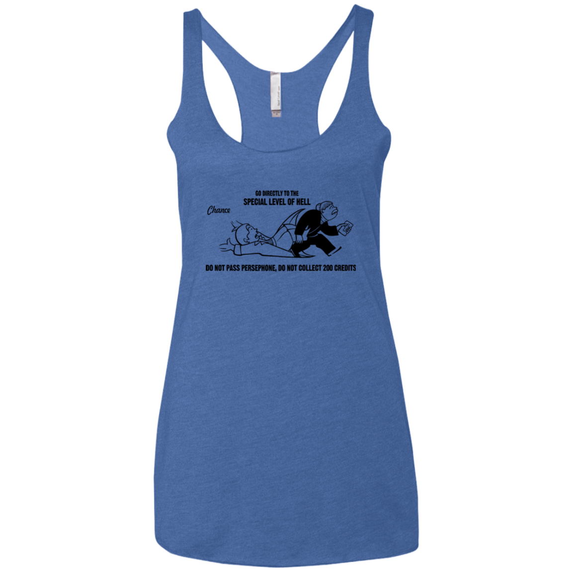 T-Shirts Vintage Royal / X-Small Special Level of Hell Women's Triblend Racerback Tank