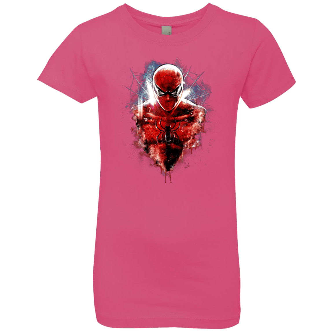 T-Shirts Hot Pink / YXS Spiderman Girls Premium T-Shirt