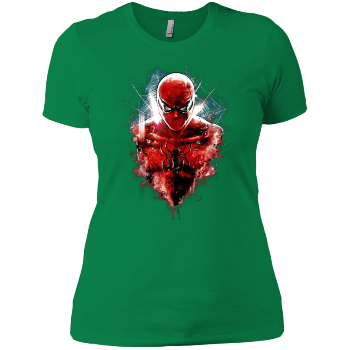 T-Shirts Kelly Green / X-Small Spiderman Women's Premium T-Shirt