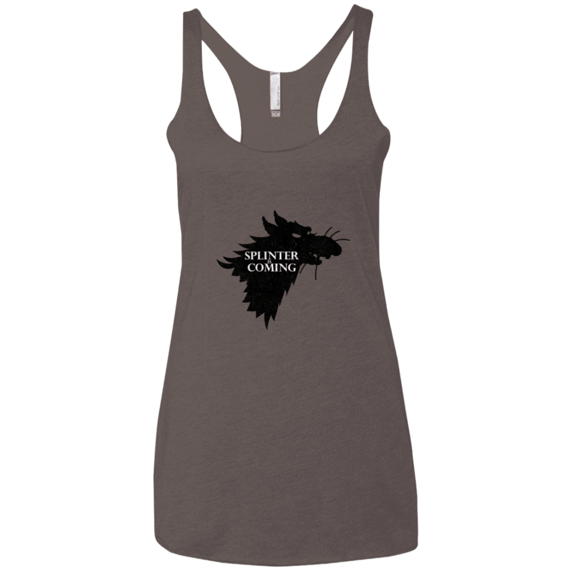 T-Shirts Macchiato / X-Small Splinter is Coming Women's Triblend Racerback Tank