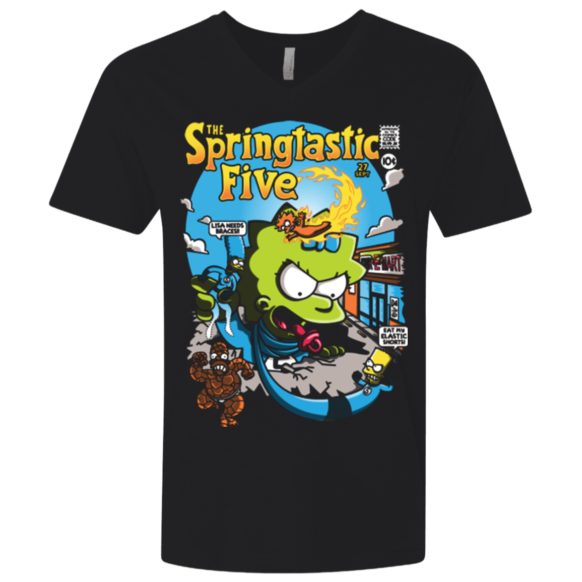 T-Shirts Black / X-Small Springtastic Men's Premium V-Neck