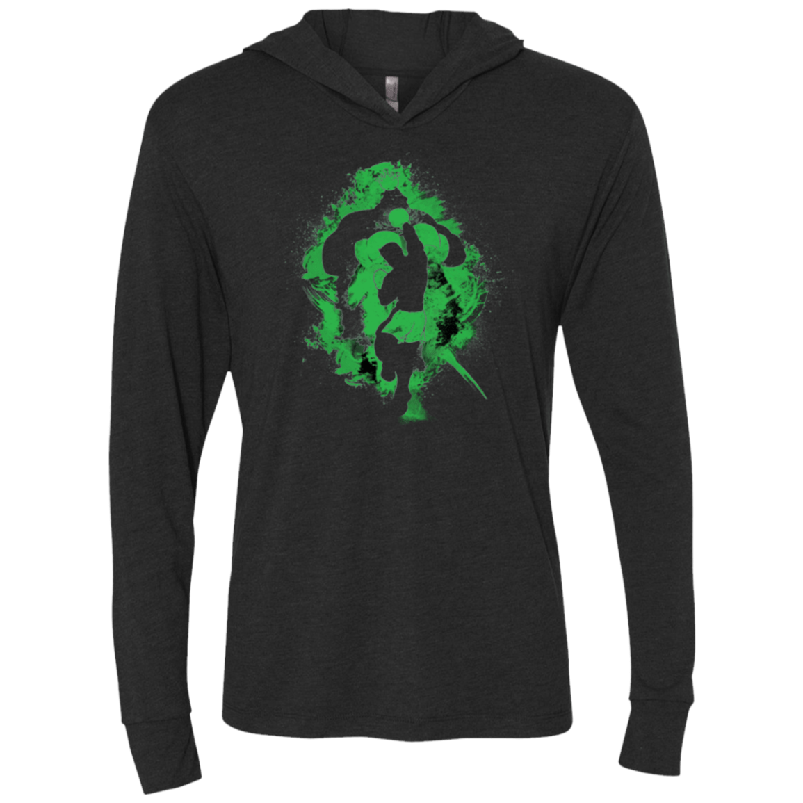 T-Shirts Vintage Black / X-Small Star Punch! Triblend Long Sleeve Hoodie Tee