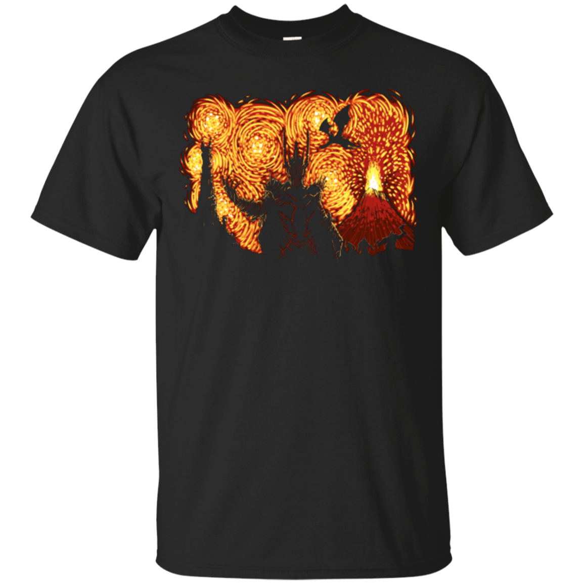 T-Shirts Black / Small Starry Middle Earth T-Shirt