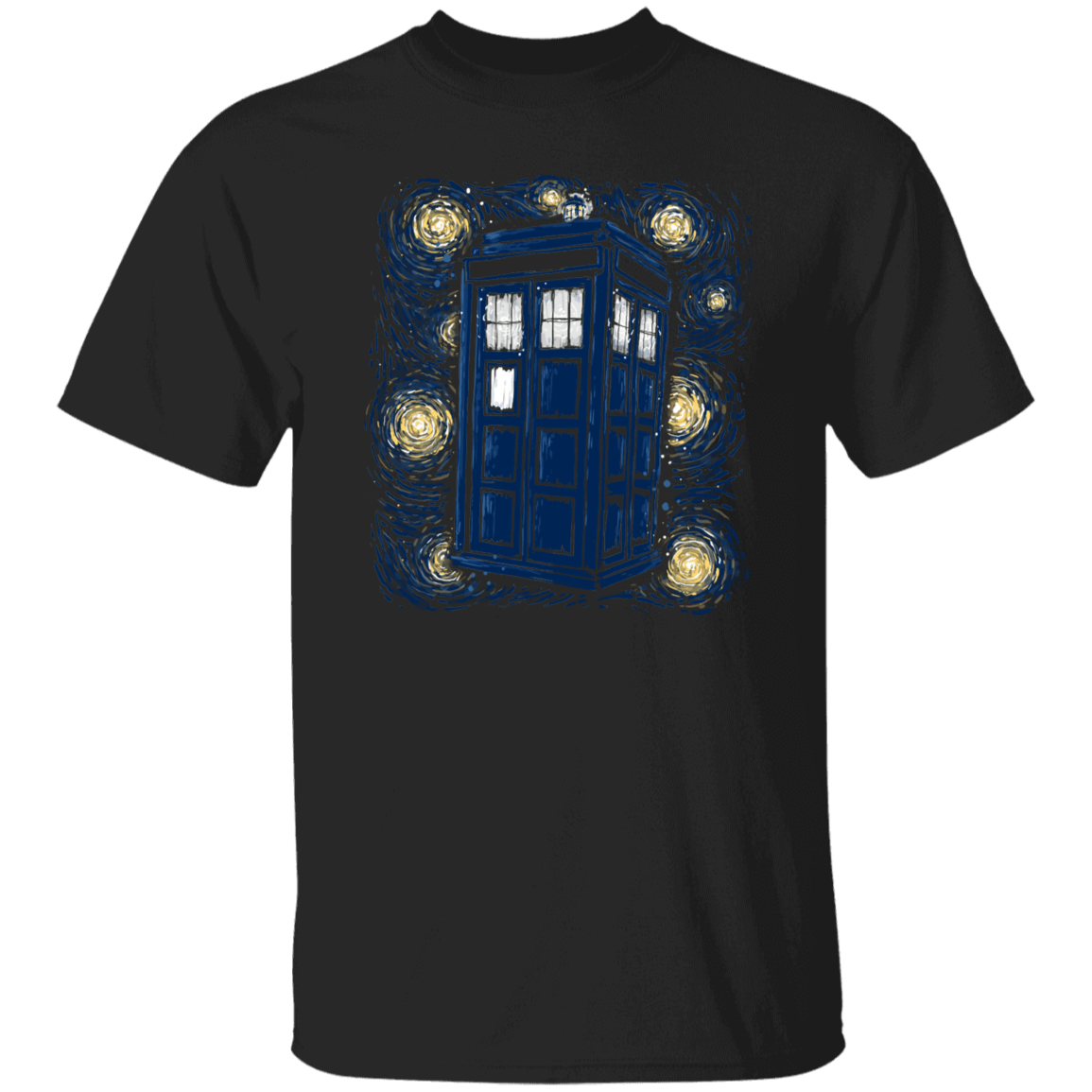 T-Shirts Black / S Starry Tardis T-Shirt