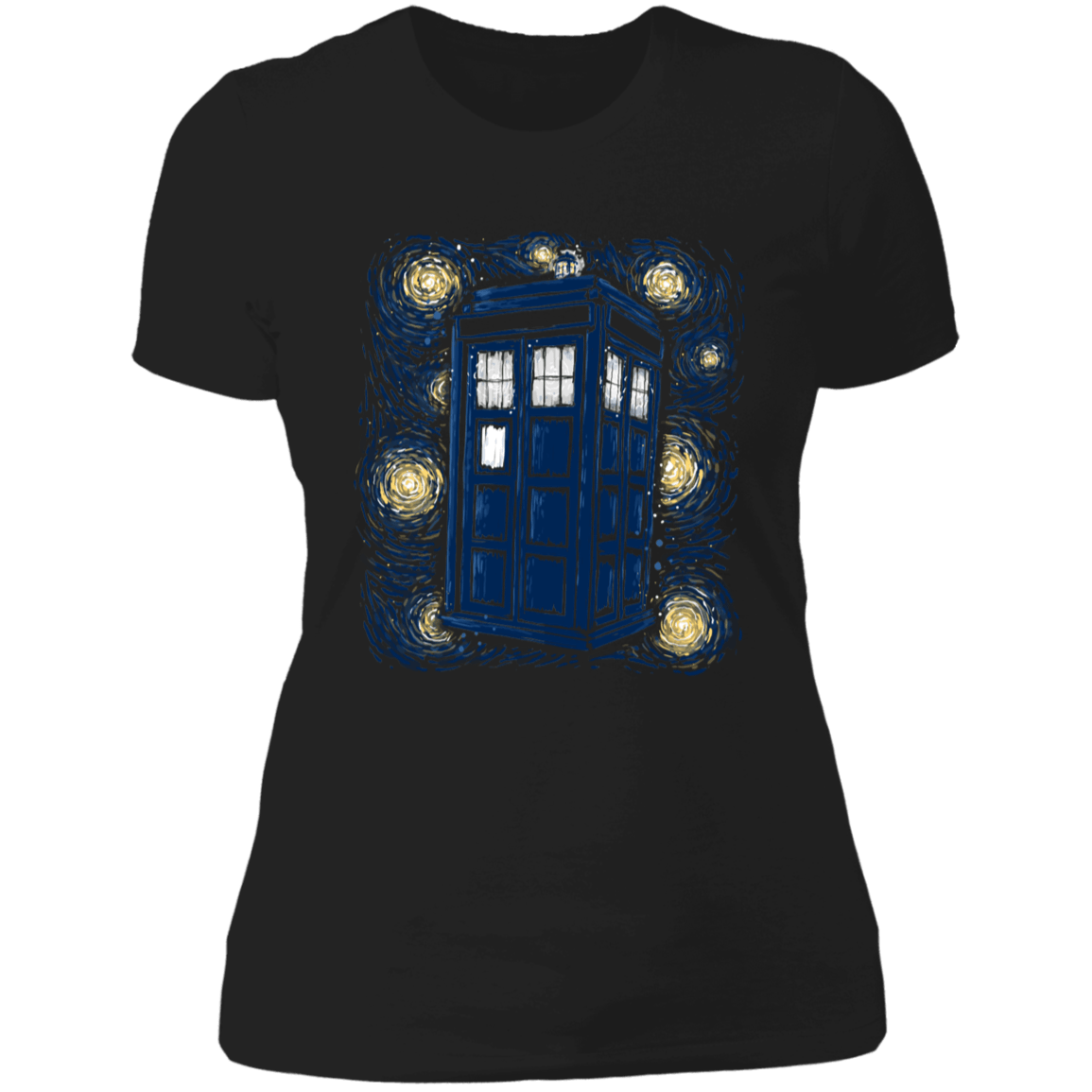 T-Shirts Black / X-Small Starry Tardis Women's Premium T-Shirt